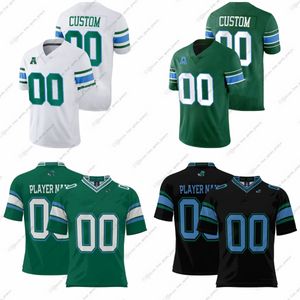 Maillots de football personnalisés NCAA Tulane Green Wave College Machado Platt Jr. Petit Sybrandt Thomas Uppuluri Williams Moorer Adams III Annoor Bailey Dickson