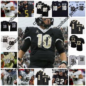 Aangepaste NCAA UCF Knights voetbalshirts McKenzie Milton Isaiah Bowser Ryan O'Keefe Josh Celiscar Johnny Richardson Jeremiah Jean-Baptiste