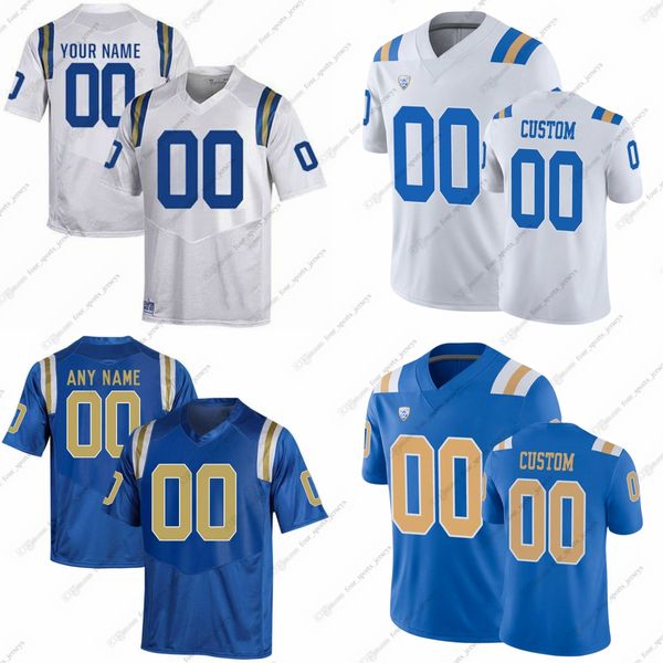 Personnalisé NCAA UCLA Bruins College Football Jerseys Schlom Staples Sykes Yankoff Churich Ezeike Habermehl Norberg Priebe Ryan Summa Carlin Clemens DiGiorgio