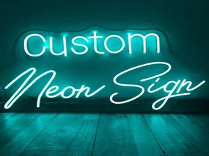 Aangepast neon bord LED lichte lamp Room logo decor privé aangepaste neons lichten bord voor bruiloftsfeest verjaardagswinkelnaam de8365933