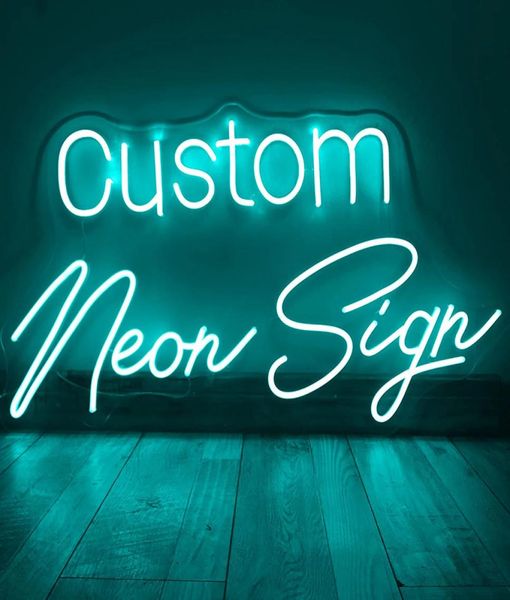 Panneau de néon de néon personnalisé Light Room Logo Decor Private Private Customalized Lights Sign for Wedding Mouding Birthday Shop Store Nom de2255510