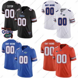 Aangepaste NIEUWE College Florida Gators voetbalshirts Jeff Driskel Kyle Trask Tim Tebow E.Smith Aaron Hernandez Kyle Pitts Kadarius Toney Josh vier sporttruien