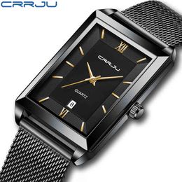 Montre-bracelet de luxe pour hommes, personnalisée, rectangulaire, en acier inoxydable doré, étanche, breloque à Quartz japonaise