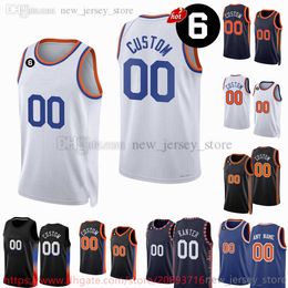 Custom New Printed Basketball Jersey 2 Miles McBride Jericho Sims Trevor Keels Isaiah Hartenstein DaQuan Jeffries Mitchell Robinson Brunson Jerseys 6 parche