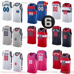 Camisetas de baloncesto impresas nuevas personalizadas 33 Kyle Kuzma 3 Bradley Beal Will Barton Rui Hachimura Daniel Gafford Johnny Davis Taj Gibson Delon Wright Jerseys 6 parche