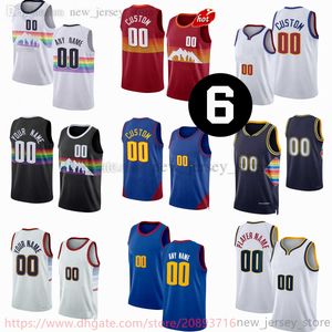 Custom New Printed Basketball Jokic Jersey 27 Jamal Murray 1 Michael Porter Jr. 50 Aaron Gordon Christian Braun Peyton Watson Jeff Green Jerseys 6 patch