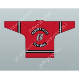 Maillot de hockey rouge personnalisé NEW YORK ROUGH RYDERS NOUVEAU Top cousu S-M-L-XL-XXL-3XL-4XL-5XL-6XL