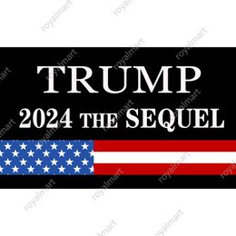 Bannière de campagne Trump personnalisée 3x5 pieds, drapeaux pour élections américaines de 2024, drapeau Keep America Back, livraison rapide
