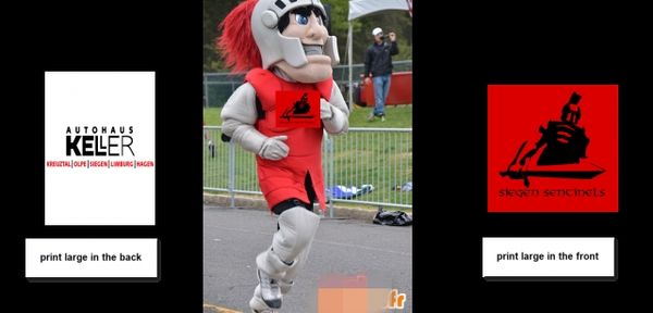 Costume de mascotte personnalisé Newly Gladiator ajouter un logo taille adulte livraison gratuite