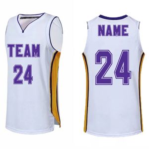 Custom No 24 hommes Boys Basketball Jerseys Kits Maly College Sans manches de basket-ball Short Kids Sports Basketball Uniforms 240507