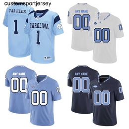 Maillots de Football personnalisés North Tar Heels, marron Murphy Carter Downs Trubisky vert Taylor Newsome marron Gemmel Conley