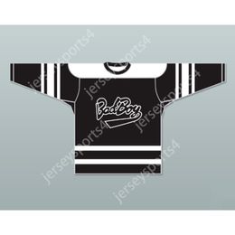 Personnalisé NOTORIOUS B.I.G. 97 BAD BOY NOIR HOCKEY JERSEY NOUVEAU Top Cousu S-M-L-XL-XXL-3XL-4XL-5XL-6XL