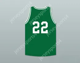 Custom Number Heren Jeugd/Kinderen Andre Iguodala 22 Franklin Middle School Green Basketball Jersey 3 Top gestikte S-6XL