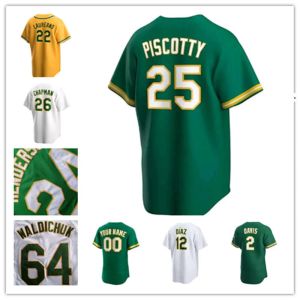 Custom Oakland Heren dames Jeugd Atletiek 9 Reggie Jackson 33 Jose Canseco 26 Matt Chapman 24 Henderson 2 Khris Davis 25 McGwire 22 Laureano Honkbalshirts Nieuw