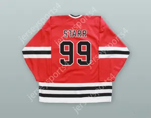 Onyx Bacafucup Custom Fredro Starr 99 Jersey de hockey rouge cousé S-M-L-XL-XXL-3XL-4XL-5XL-6XL