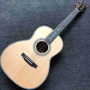 Custom OOO 39 pouces Acoustique Guitare électrique Classic Slottock Sciereau de vie d'arbre d'arbre avec des couleurs de types