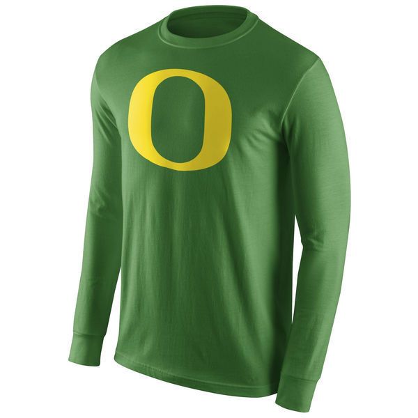 T-shirt personnalisé des canards de l'Oregon personnaliser hommes collège vert noir maillots blancs col rond manches longues t-shirt taille adulte chemises imprimées