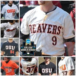 Custom Oregon State Beavers Béisbol Travis Bazzana Micah McDowell Trent Caraway Easton Talt Jabin Trosky Gavin Turley Men Women Youth Kids OSU 2024 CWS Jersey