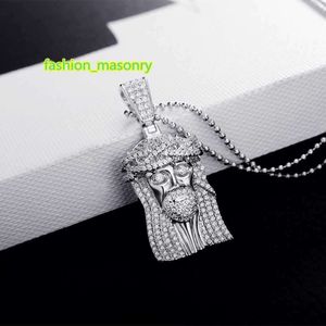 Testeur de diamant personnalisé, Hip Hop Vvs Moissanite, collier avec pendentif glacé en argent 925, Avatar de jésus, bijoux pour hommes