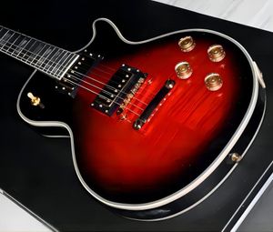 Guitare électrique Paul personnalisée, table en érable à motifs, touche en acajou, se vend bien 2589