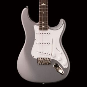 Custom Shop John Mayer Sliver Tungsten Guitare électrique Black Neck Plate, White Pearl Bird Inlay, Tremolo Bridge