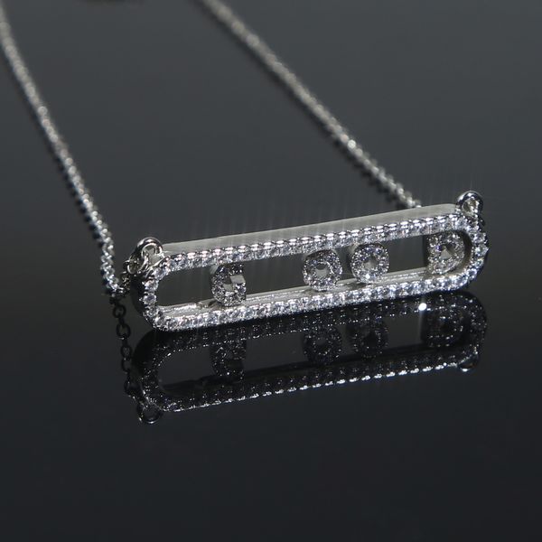 Personnalisé personnalisé bricolage 26 lettre A-Z peut glisser charme pendentif collier avec chaîne de corde Hip Hop femmes hommes pavé 5A zircone cubique BFF anniversaire cadeau de mariage bijoux