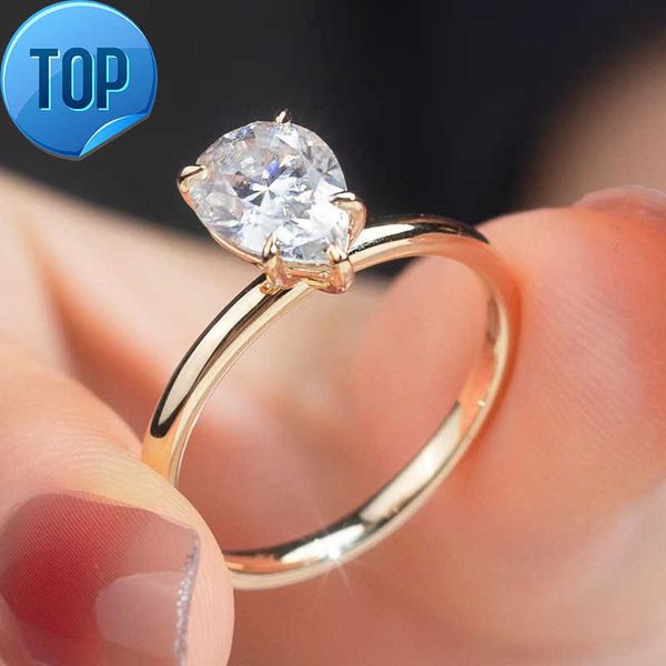 Bagues de fiançailles personnalisées, certificat GIA IGI, bague en diamant de laboratoire, or 10K 14K 18K, bague de mariage en diamant cultivé en laboratoire