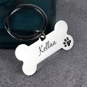 Étiquettes d'identification personnalisées pour collier d'animal familier pour petit et grand chien étiquettes d'identification de chat colliers de nom plaque signalétique en acier inoxydable bouledogue français 220610