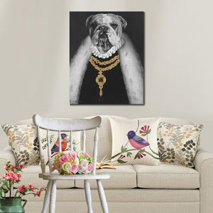 Custom Pet Portrait Art Thierry Poncelet Pintura Retrato Dore Queens Counsel Pintado a mano Óleo sobre lienzo de alta calidad