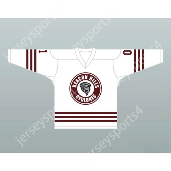 Personnalisé PETER WHITEHALE 01 BEACON HILLS CYCLONES HOCKEY JERSEY TEEN WOLF TV Top Cousu S-M-L-XL-XXL-3XL-4XL-5XL-6XL