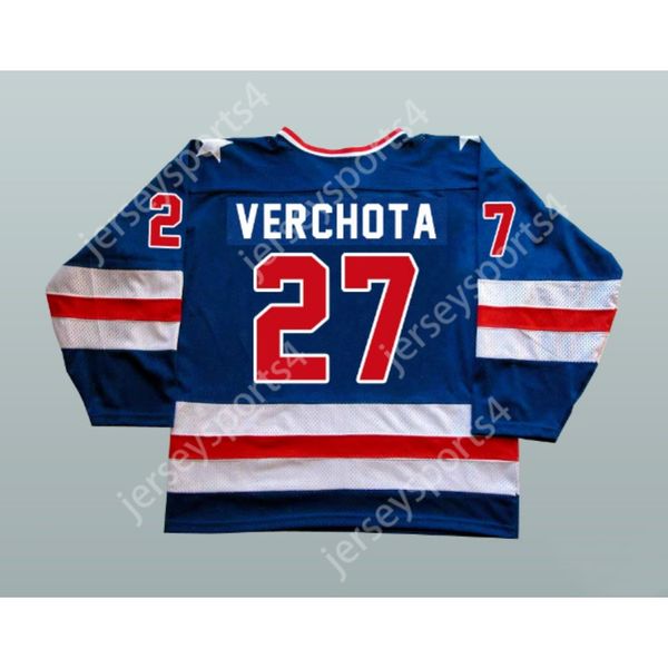 Custom Phil Verchota 1980 Miracle on Ice Team USA 27 Hockey Jersey New Top Ed S-M-L-XL-XXL-3XL-4XL-5XL-6XL