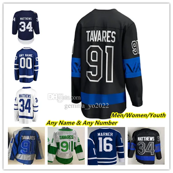 Auston Matthews Inverse Jerseys De Hockey Rétro Inversé John Tavares