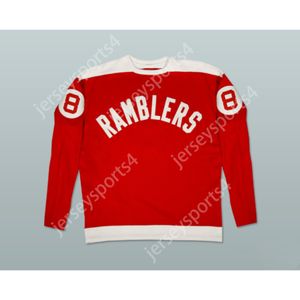 Aangepaste PHILADELPHIA RAMBLERS OUDE SCHOOL HOCKEY JERSEY NIEUWE Top gestikt S-M-L-XL-XXL-3XL-4XL-5XL-6XL