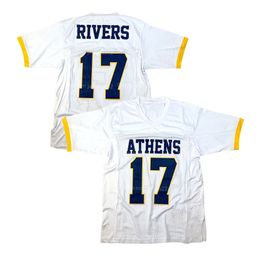 Custom Phillip Rivers 17 # Jersey de football au lycée Ed White tout nom de nom S-4xl Jerseys Shirt