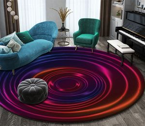 Aangepaste foto 3D-vloer behang Nordic Abstracte Kleurrijke Vortex Woonkamer Entree Corridor 3D Flooring PVC zelfklevende Muurschildering