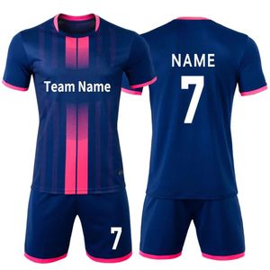 Custom Plain Football Club Jerseys Kits personaliseren sublimatie heren voetbaluniformen teamvoetbalkleding set met seizoen 240313