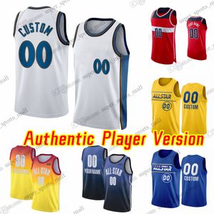 Aangepaste spelerversie Basketbal 13 Poole Jerseys AU Stitch 33 Kyle Kuzma 5 Tyus Jones 21 Daniel Gafford 20 Landry Shamet 55 Delon Wright 88 Danilo Gallinari Avdija