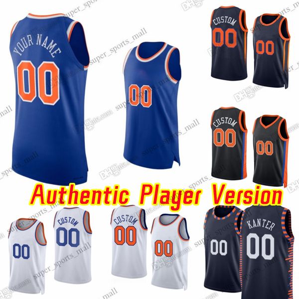 Versión de jugador personalizado Baloncesto Randle Jerseys AU Stitch Brunson Fournier Anunoby Robinson Hart DiVincenzo Hartenstein Achiuwa Flynn Grimes Jeffries Sims