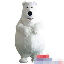 Costume de mascotte d'ours polaire personnalisé Taille adulte 290q
