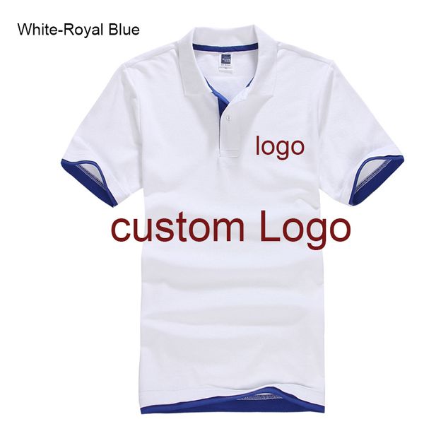 Polo personnalisé en coton à manches courtes, service d'impression personnalisé, société/el/personnel, unisexe, 220608