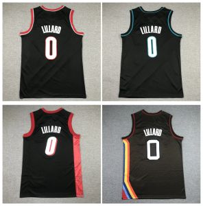 Personalizado Portland''Trail''Blazers''Hombres Mujeres Jóvenes Damian 0 Lillard Blazer Baloncesto Jersey Portlands Negro Tamaño S-XXL