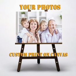 Póster personalizado de cualquier tamaño, pinturas impresas, lienzo, arte de pared con su imagen de pintura Po para decoración de sala de estar personalizada Gi312B