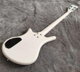 Prince personnalisé One Eye White Signature 4 cordes Guitare électrique Guitare Hand Work Paint Chrome Hardware3337322