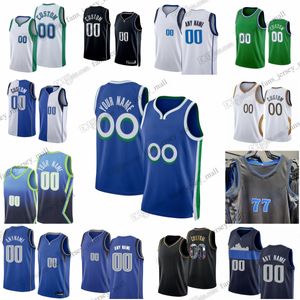 Custom Printed 2023-24 New Season Basketball Jerseys Luka Tim Doncic Hardaway Derrick Jones Dereck Lively Olivier-Maxence Prosper Grant Williams Lawson Greg Brown