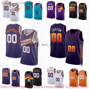 Basket-ball imprimé personnalisé 2023-24 35 Kevin Durant Jersey 1 Devin Booker Toumani Camara Keita Bates-Diop Eric Gordon Josh Okogie Udoka Azubuike Nassir Petit short