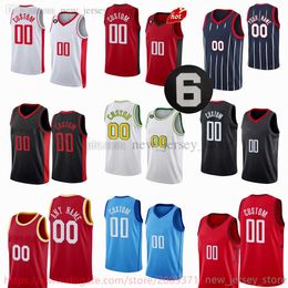 Impreso personalizado Nueva camiseta de baloncesto 1 Jabari Smith Jr. Jalen Green Tari Eason Alperen Sengun Usman Garuba Josh Christopher Kevin Porter Jr. Jerseys 6 parche