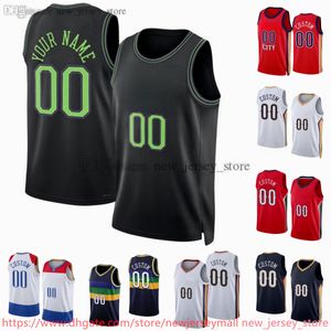 1 Zion Williamson Jersey personnalisé 2023-24 Maillots de basket-ball imprimés 14 Brandon Ingram 3 CJ 11 Daniels McCollum 13 Kira Lewis Jr. Trey Murphy III Jonas Valanciunas Shorts