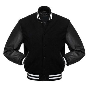 Aangepaste afdrukken honkbal mannen streetwear sport casual effen blanco college varsity jas goede kwaliteit 69 32