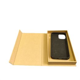 Aangepast ontwerp Universal Mobile Telefoon Case Verpakkingsdoos Gerecycled Biologisch afbreekbare lege Kraft Paper Box Hard Cardboard Boxes A386