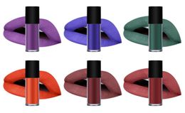 Makeuvrège-label personnalisé Lipsticks Bleau à lèvres Gloss entièrement 6 couleurs Couleur foncée étanche à lèvres Liquide Laissant
